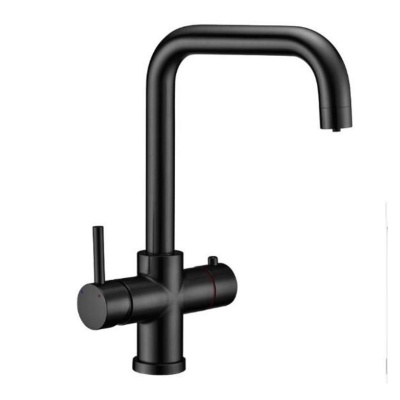 Reginox Tribezi 3 in 1 Boiling Hot Water Tap - Matt Black